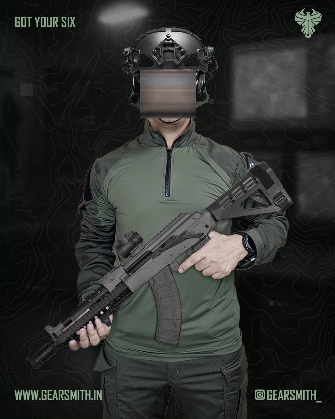 Invictus MK.2 Quarter Zip Shirt (Full Sleeve)