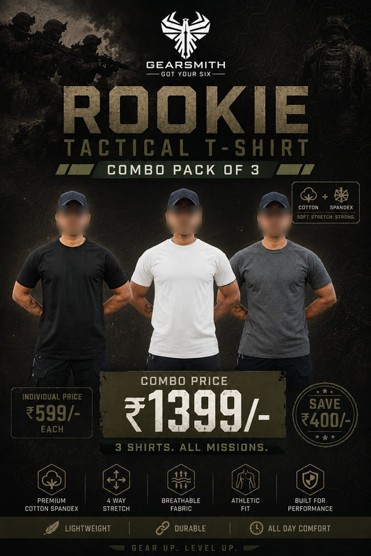 COMBO PACK OF 3 (Rookie Tactical T-shirt)
