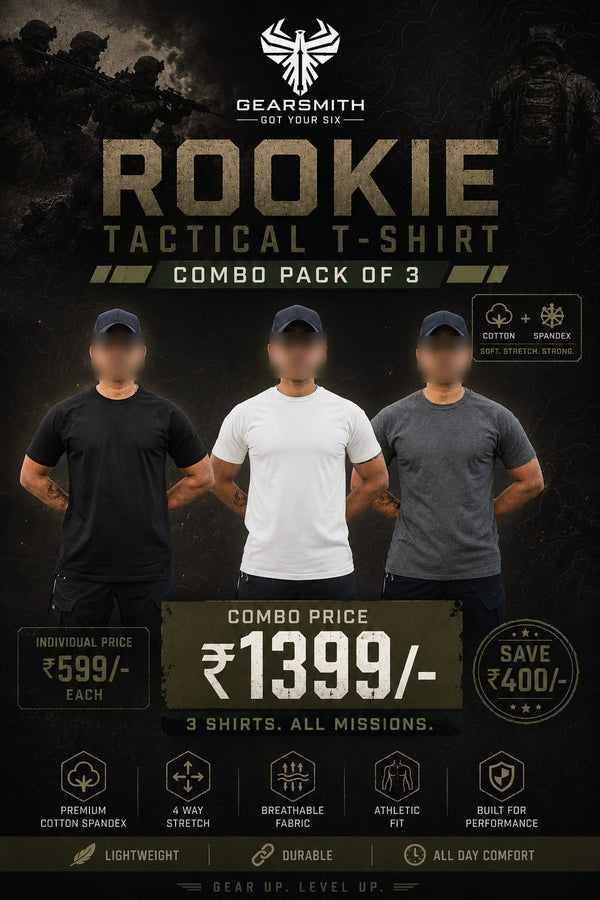 COMBO PACK OF 3 (Rookie Tactical T-shirt)