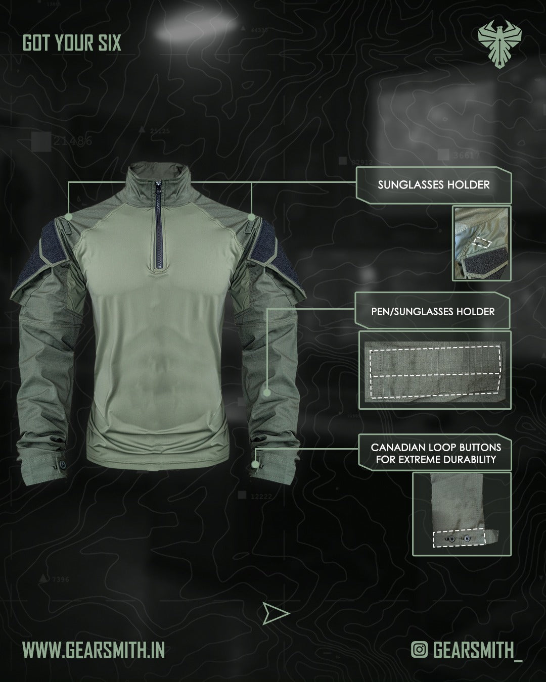 Invictus MK.2 Quarter Zip Shirt (Full Sleeve)