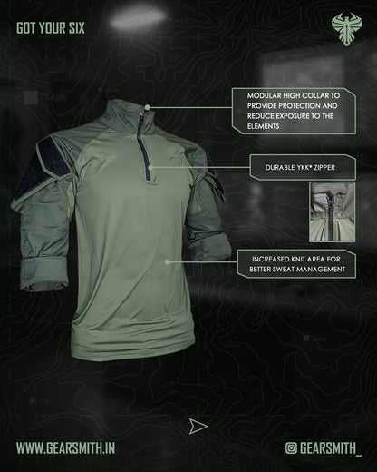 Invictus MK.2 Quarter Zip Shirt (Full Sleeve)