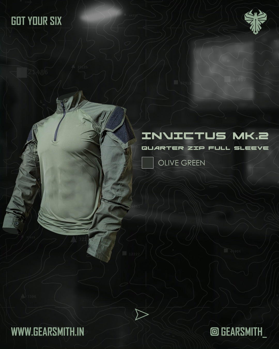 Invictus MK.2 Quarter Zip Shirt (Full Sleeve)