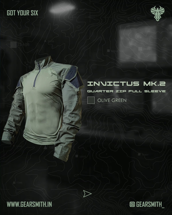 Invictus MK.2 Quarter Zip Shirt (Full Sleeve)