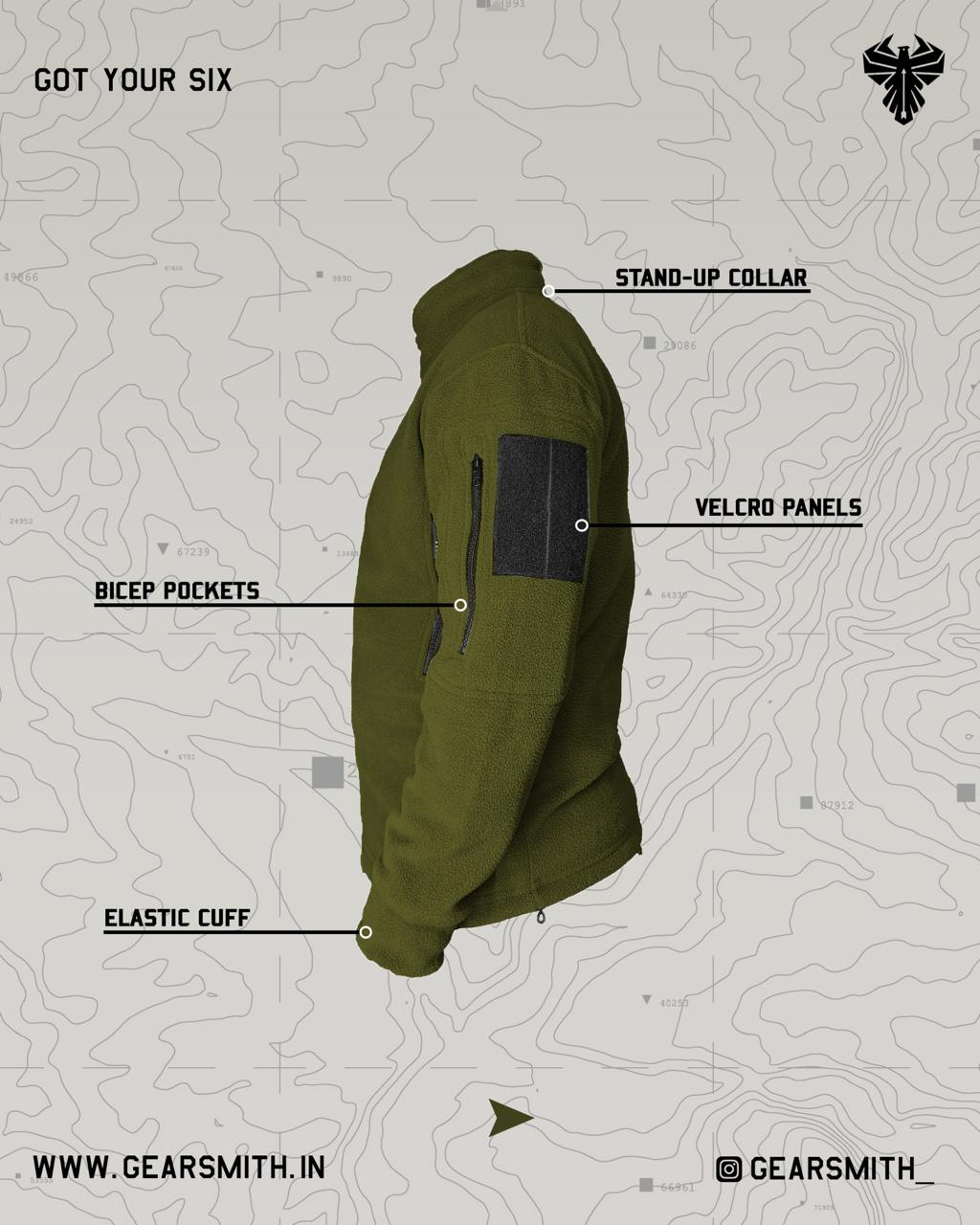 Frostguard MK.1 Tactical Fleece Jacket (Olive Green)